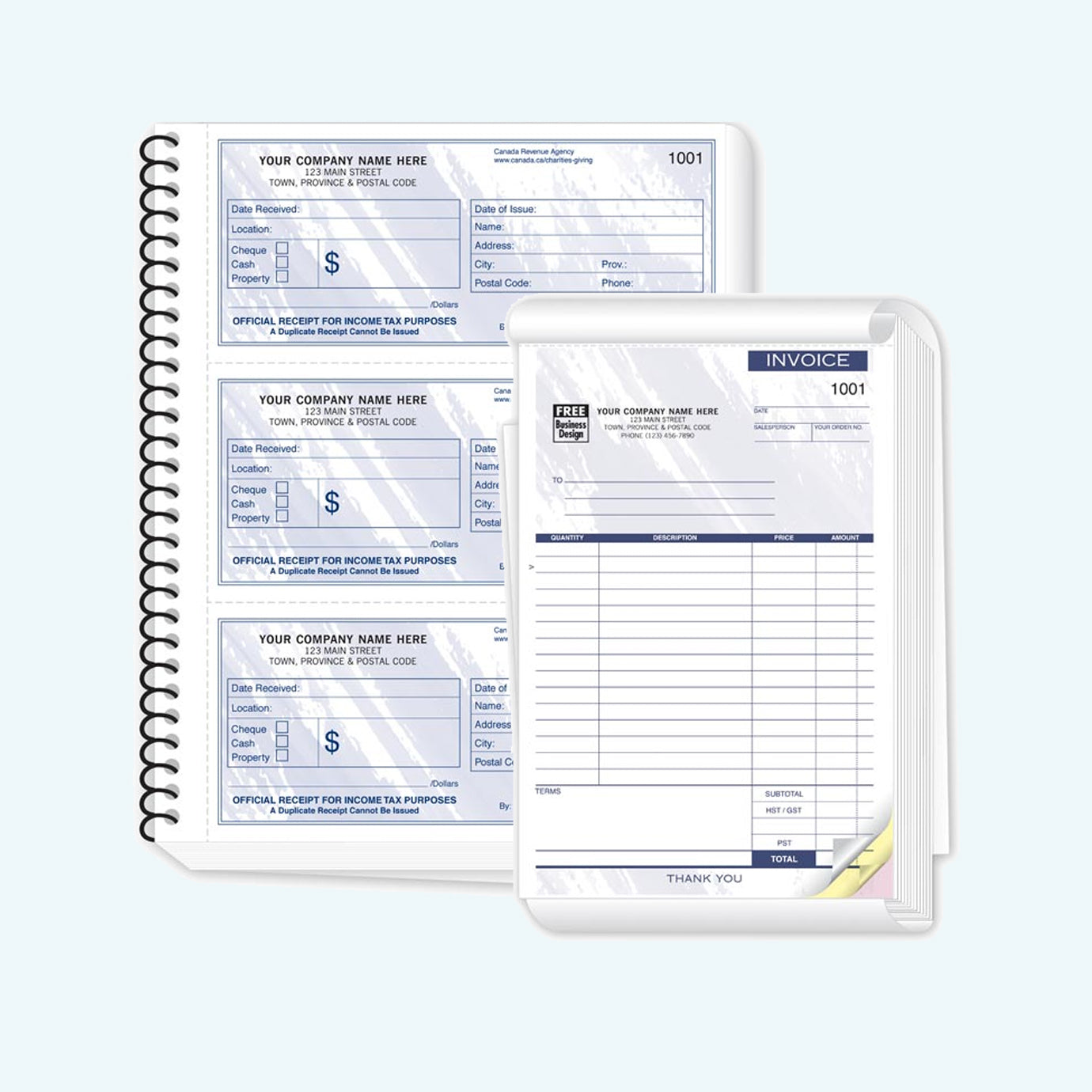 Formulaires commerciaux - manuscrits 1