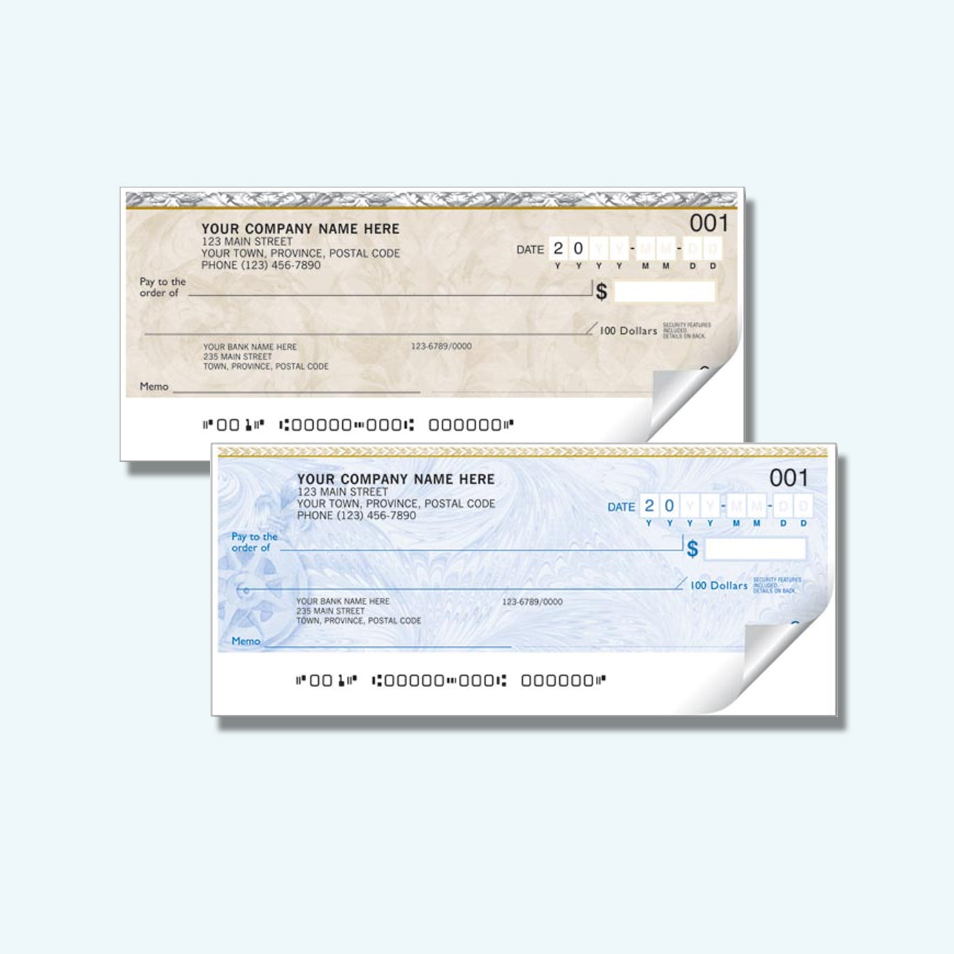 Personal Cheques - Handwritten 1